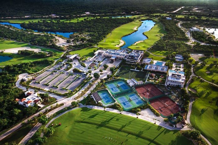 Yucatan Country Club - Casa Club Vista aérea