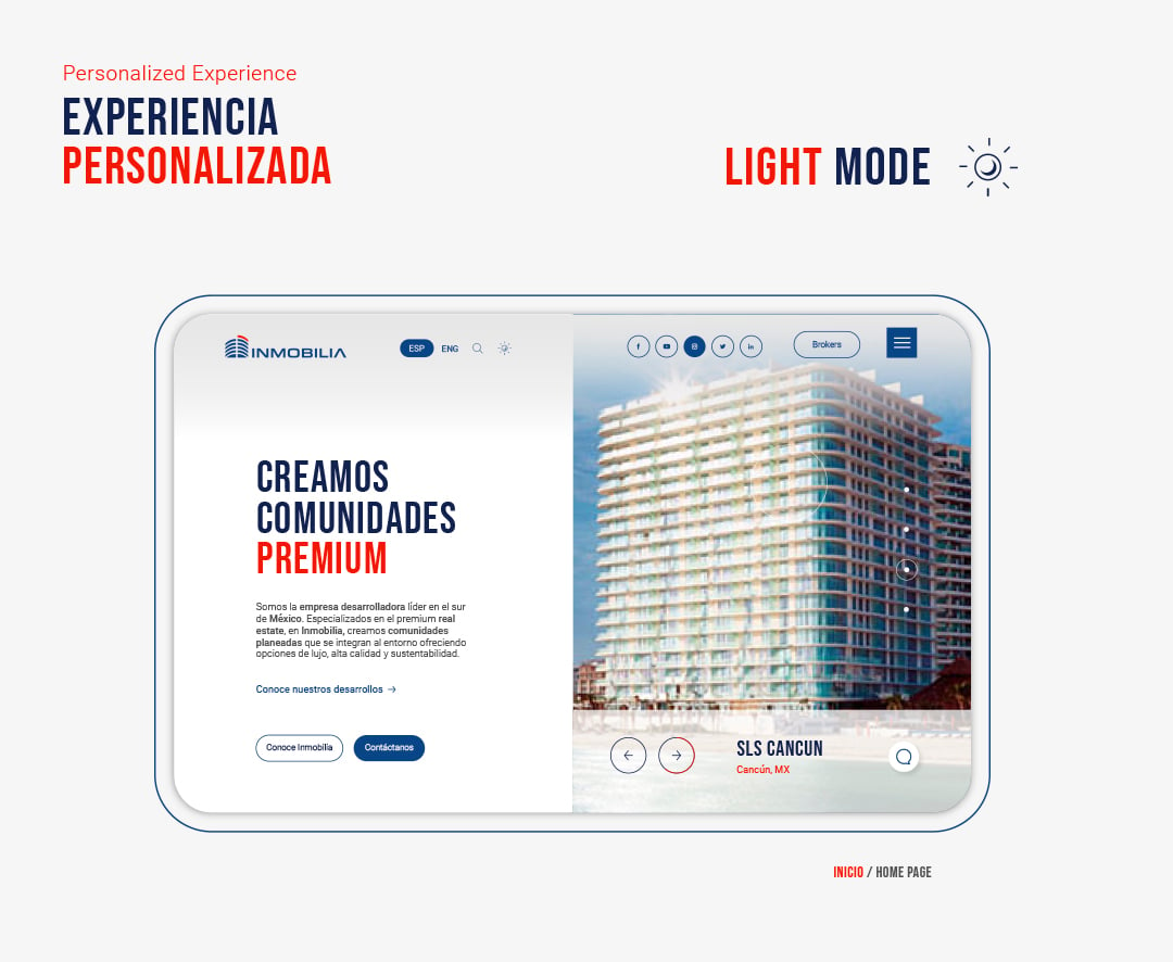 Mantra_Diseño web_Inmobilia_Experiencia